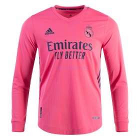 Herre Fotballdrakter Real Madrid Borte 2020-21 Langermet